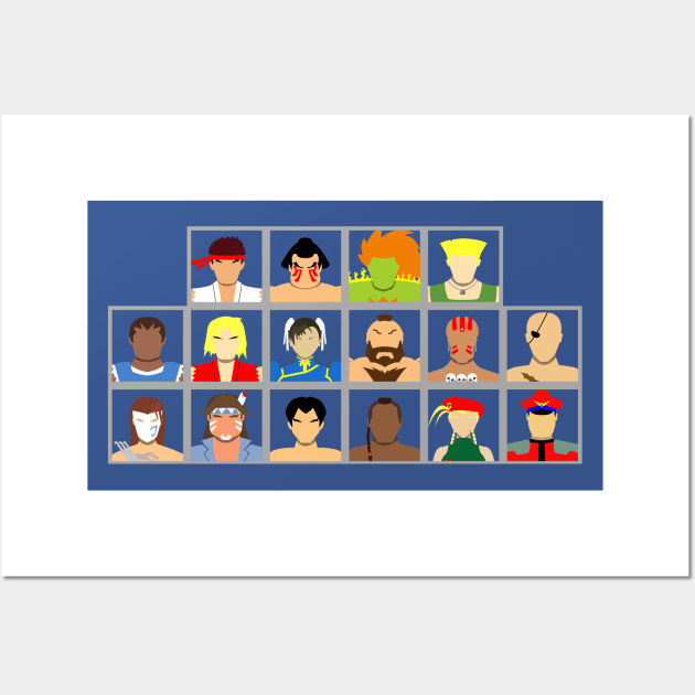 Select Your Character-Street Fighter 2: The New Challengers Wall Art by MagicFlounder